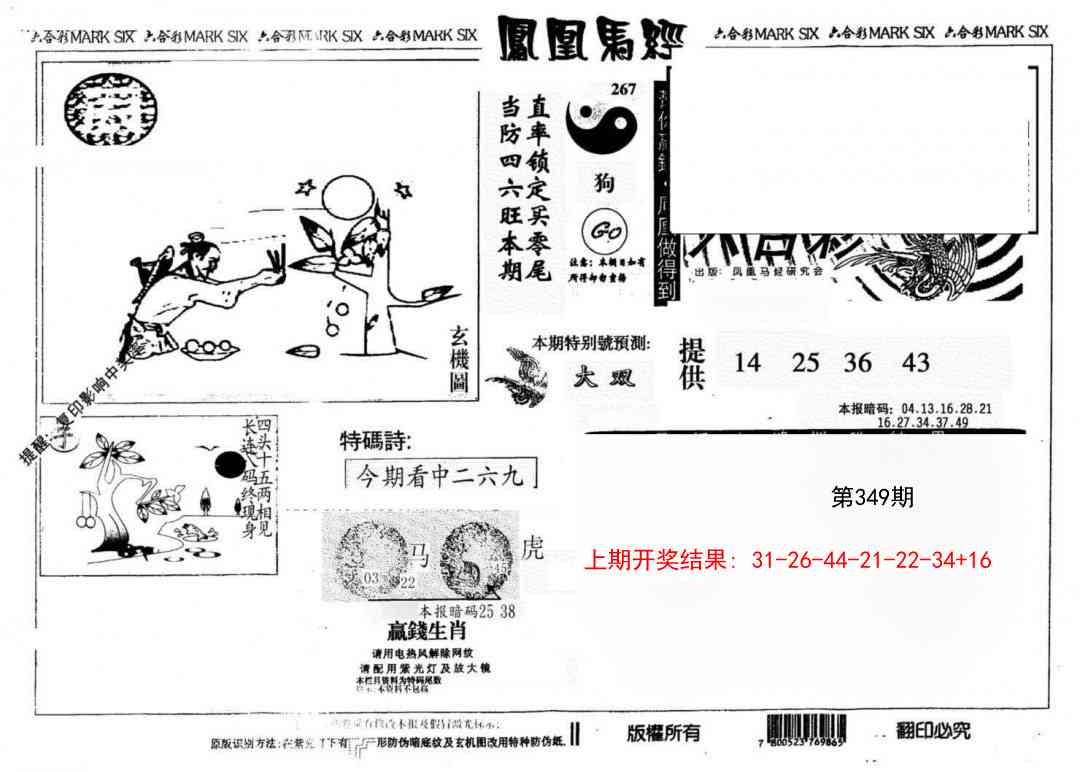 349期另版凤凰马经[图]
