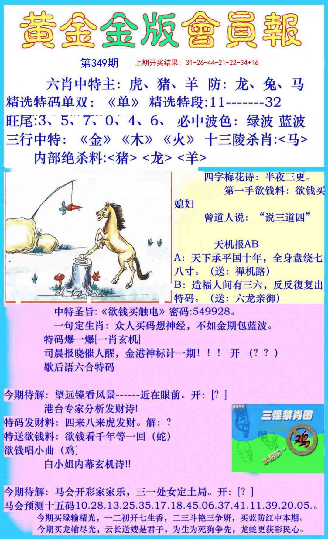 349期黄金金版会员报[图]
