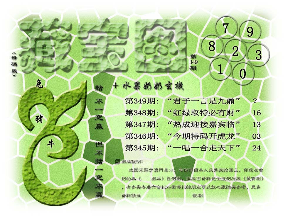 349期(水果奶奶藏宝图)正版[图]