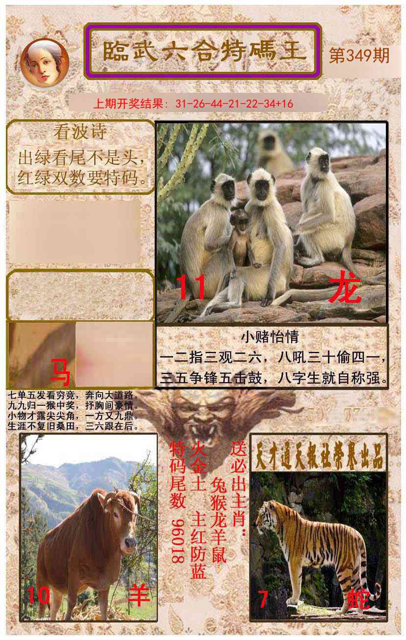349期临武六合特码王[图]