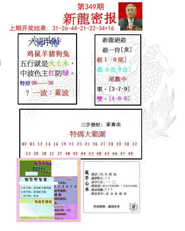 349期新龙密报[图]