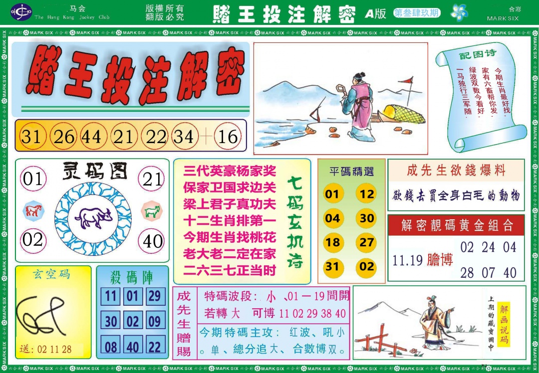 349期赌王投注解密[图]