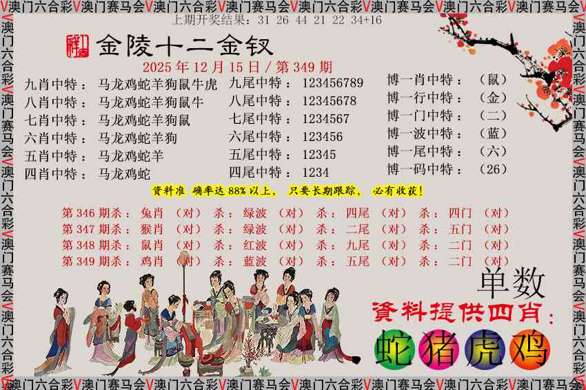 349期金陵十二金钗[图]