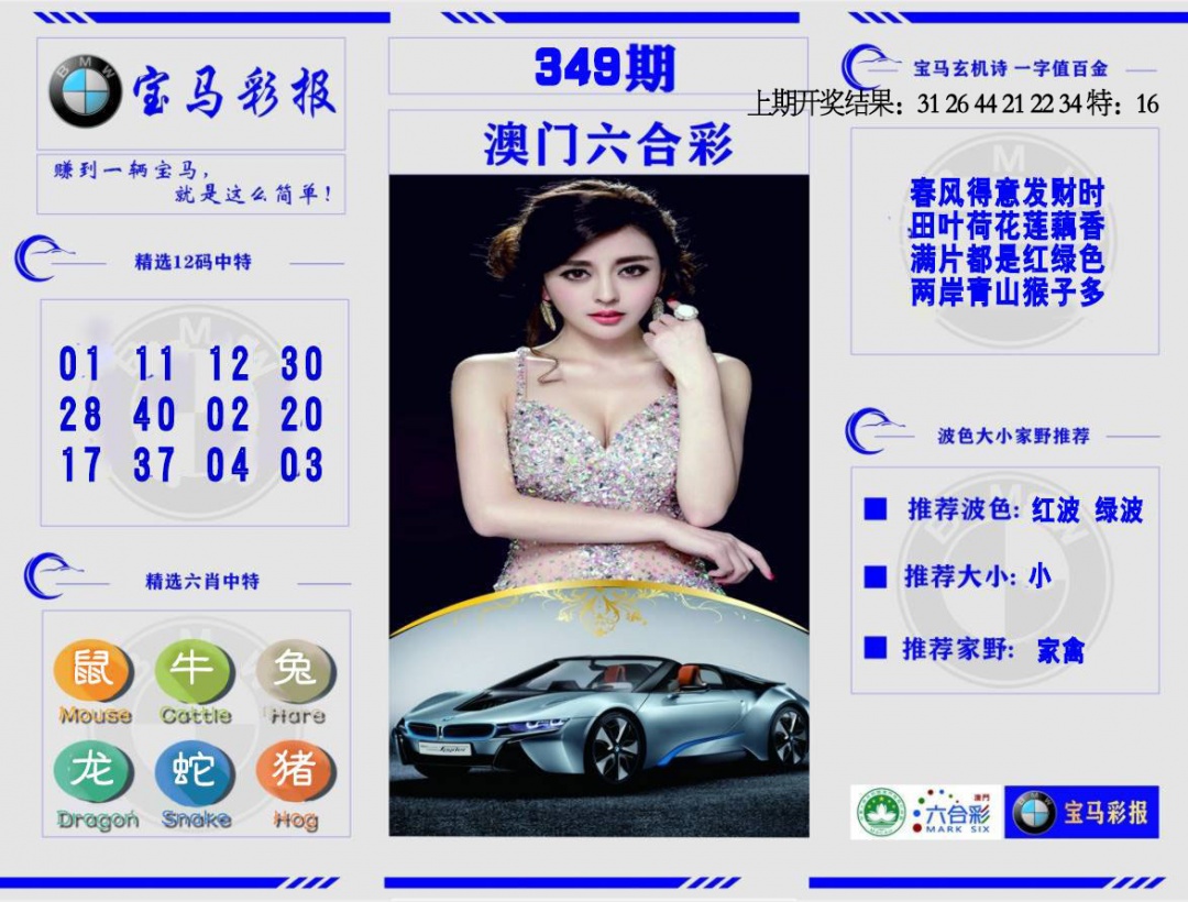 349期宝马彩报[图]