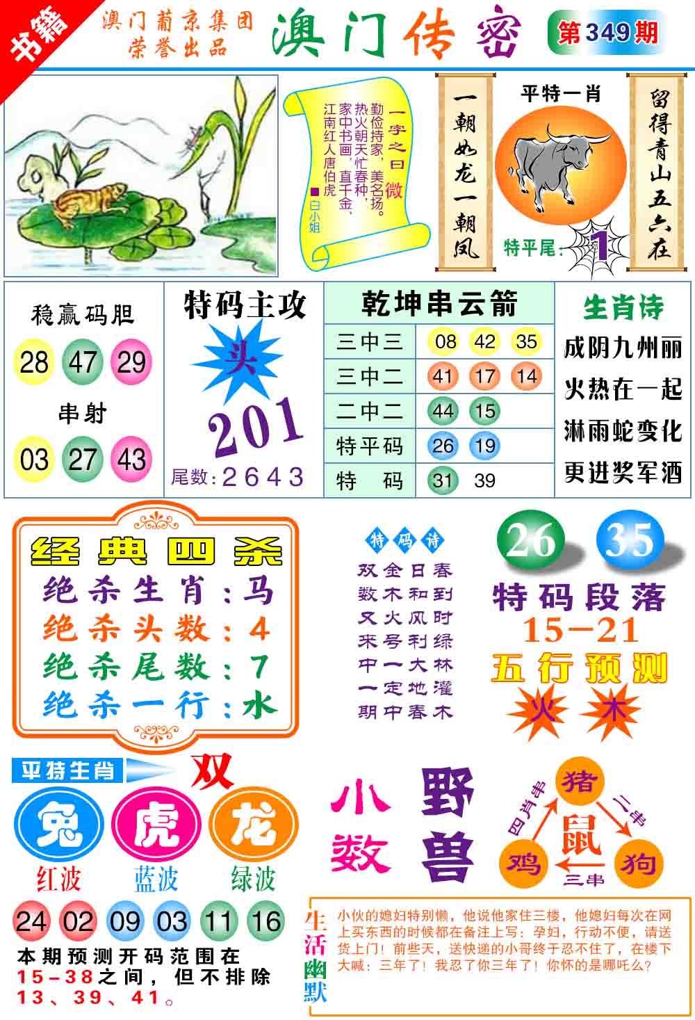 349期澳门传密心水[图]