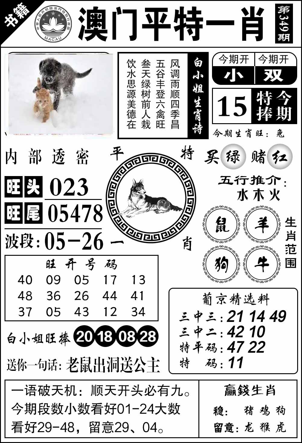 349期澳门内部透密[图]