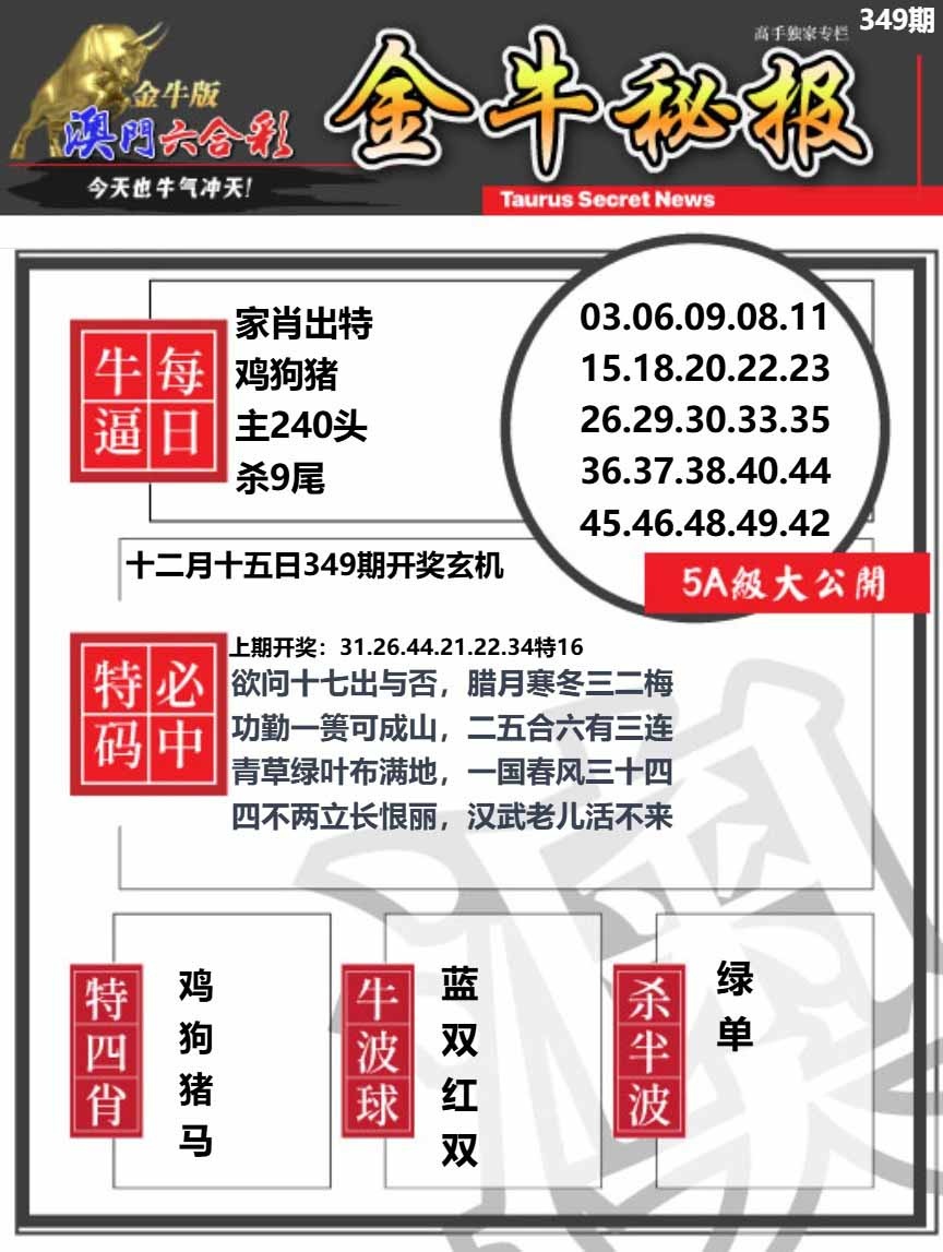 349期金牛秘报A[图]